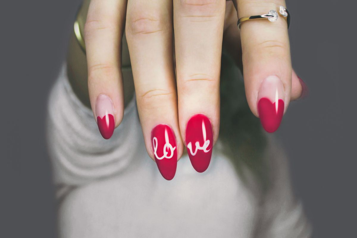 Custom nail design at Yume Nail Studio